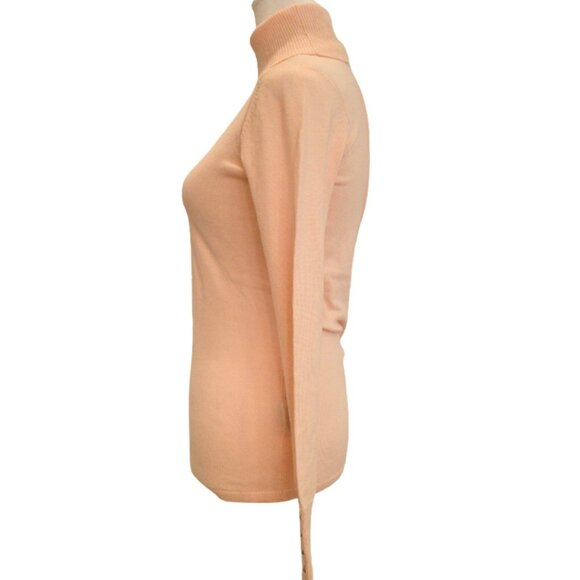 Pretty in Blush Lightweight Layering Ribbed Turtleneck - Picture 3 of 12